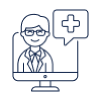 virtual consultation icon